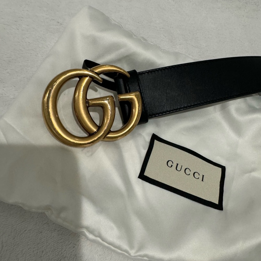 Black Gucci Marmont belt size 80 - Picture 3 of 3